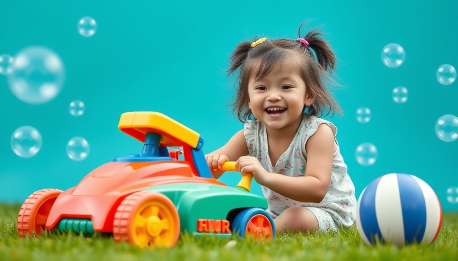 Affordable outdoor toys under $30 featuring a bubble mower and skip ball.