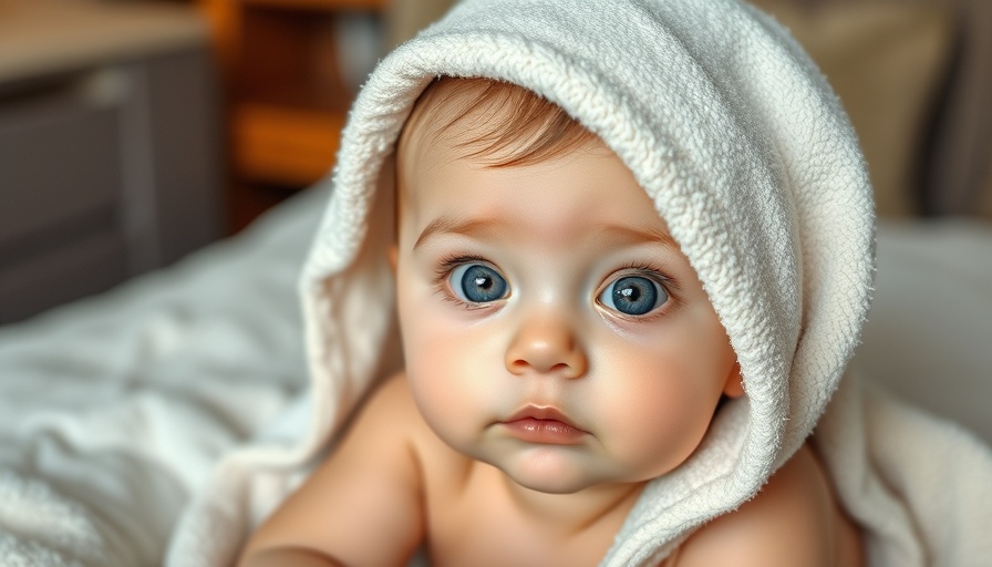 Most Popular Baby Names of 2024: Adorable baby with a towel.