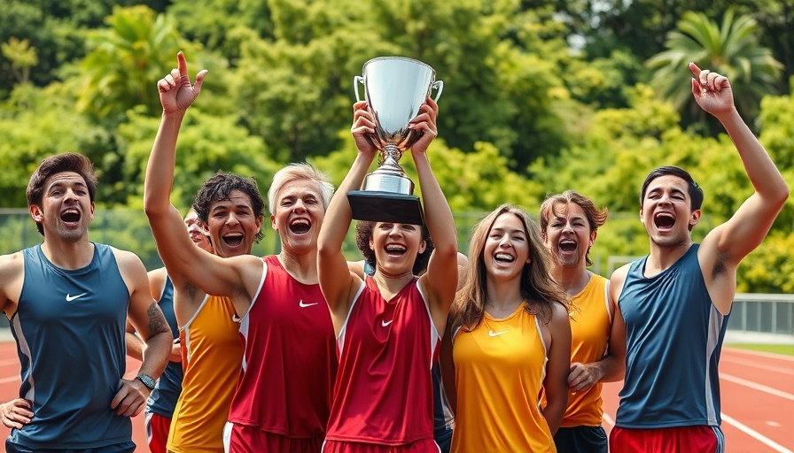 Division 1 track regionals Ypsilanti Lincoln athletes celebrating victory.