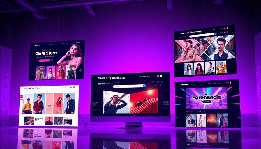 Vibrant online store templates showcasing stylish designs, design an online store in seconds.