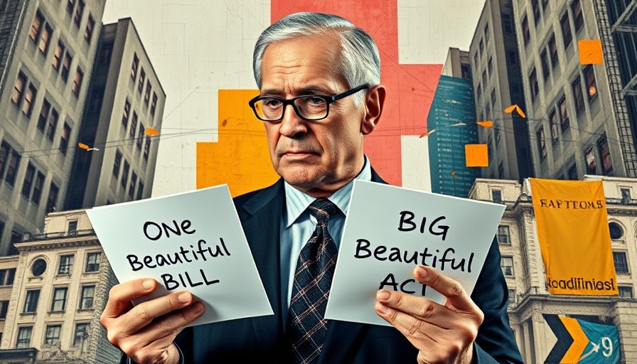 Abstract art depicting Trump tax cut for small businesses in a stylized collage.