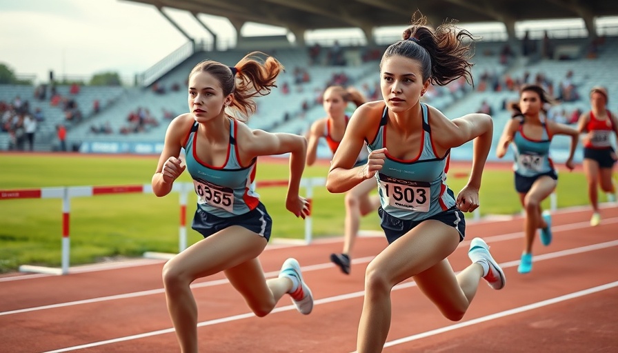 Jackson runners competing in the Selby Classic track event.