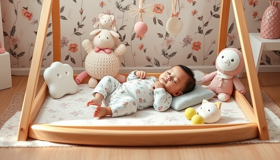 Infant in floral baby activity center with soft toys, best baby activity centers.