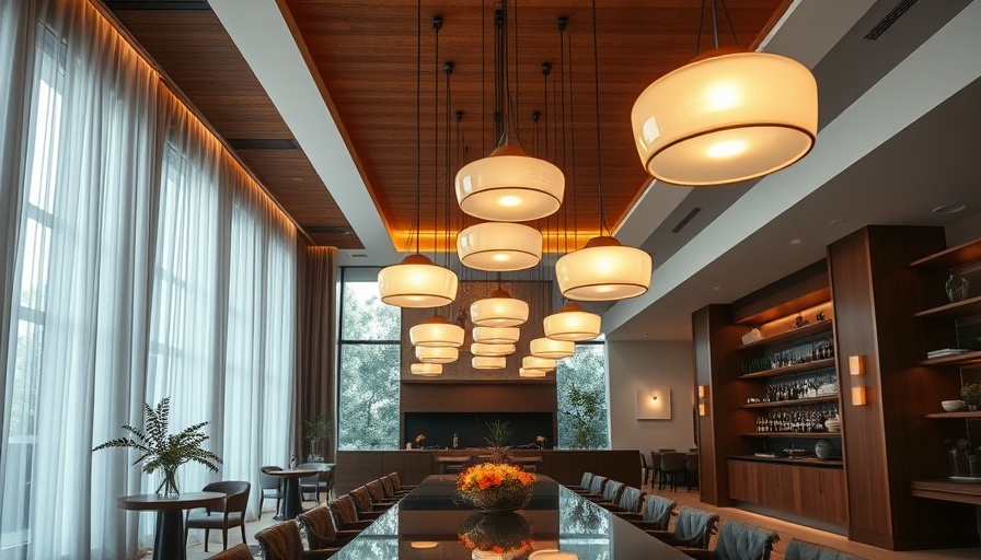 Contemporary dining room with pendant lights reflecting 2025 trends.