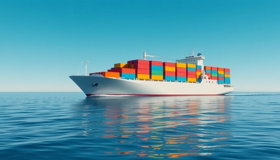 Modern cargo ship with colorful containers representing freight industry changes.