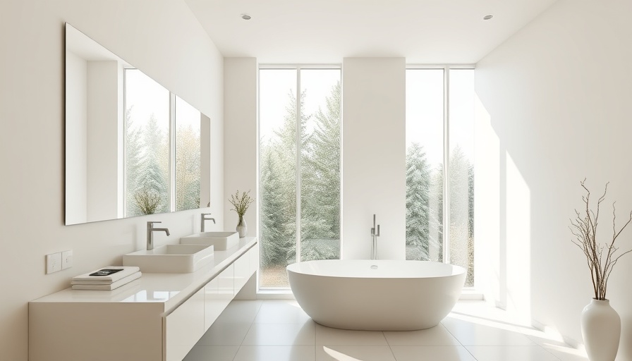 Bright contemporary bathroom transformation with a minimal design.