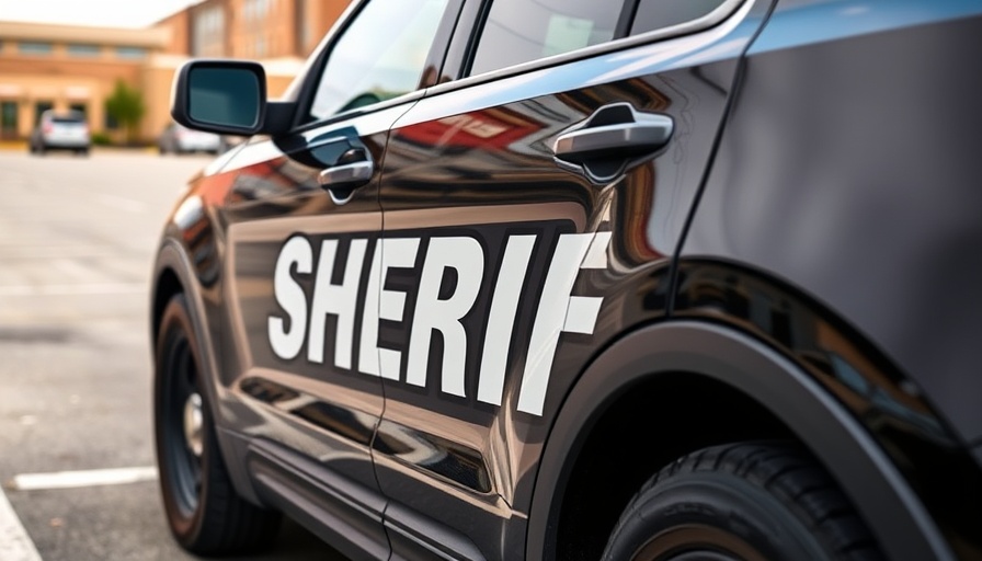 Kent County Sheriff's vehicle in Grand Rapids parking lot.