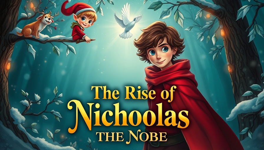 Elf on the Shelf Santaverse new book cover featuring an elf and a boy with a dog, mystical theme.