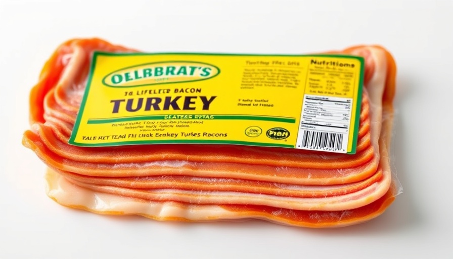 Packaged turkey bacon with vibrant label, related to turkey bacon recall Listeria.