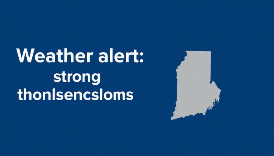 Thunderstorm Safety Guide Monroe County alert with map and time details.