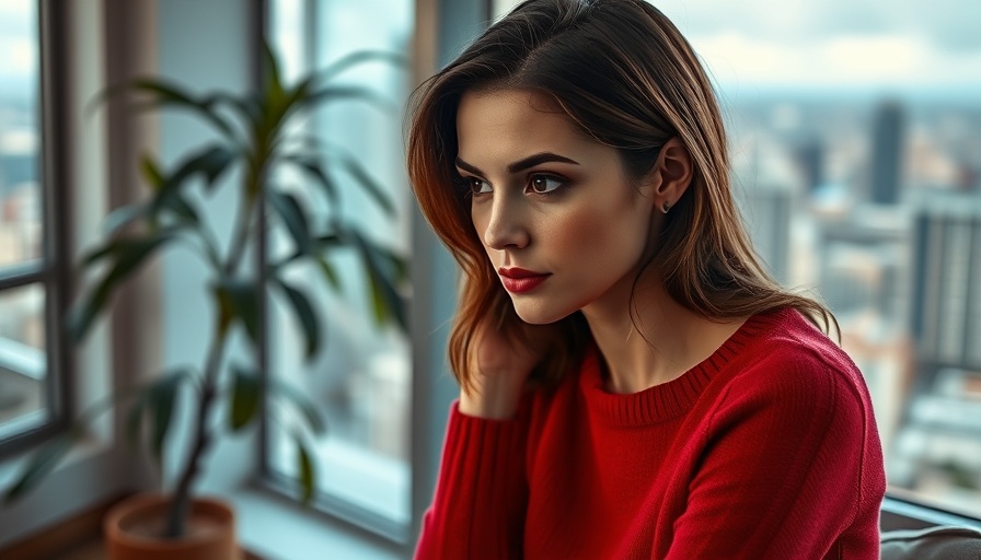 Photorealistic magazine cover with woman in red sweater, AI Ethics in Oprah's Book Club