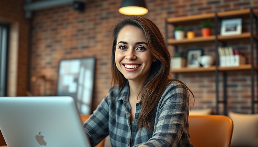 Confident woman in office learning to say no.