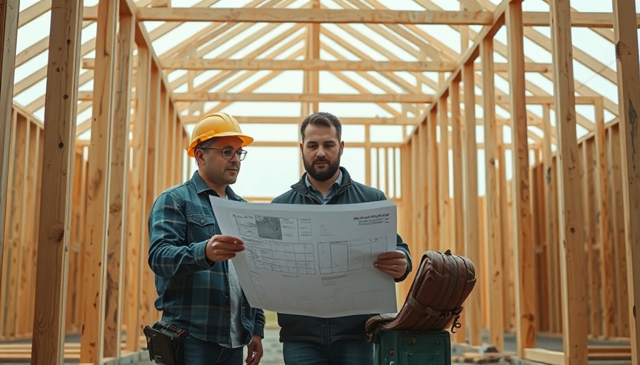 Economic Challenges for Home Professionals - Builders inspect plans on-site.