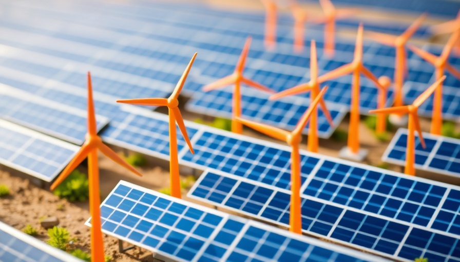 Biden’s Climate Legislation Changes depicted with solar panels and wind turbines.