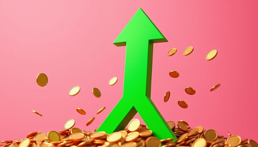 Financial growth chart with golden coins for fastest growing software companies revenue.