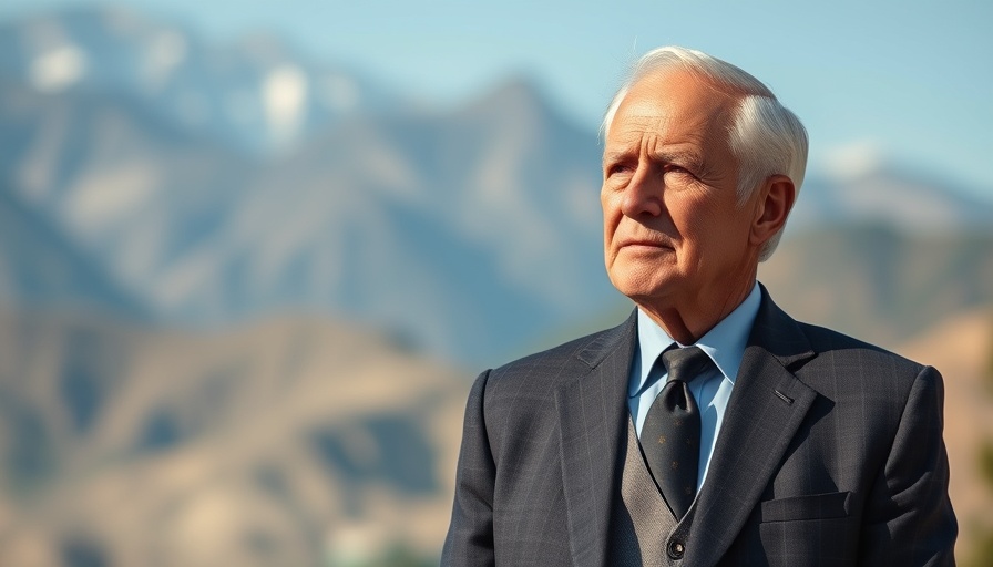 Fed independence amid rate cuts: distinguished man outdoors in a suit.