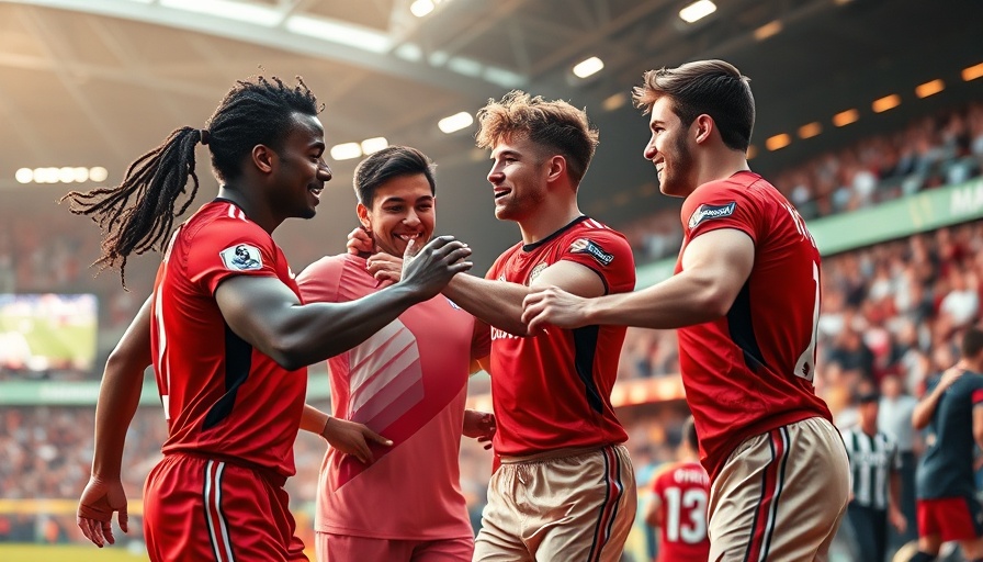 Athletes displaying emotional intelligence in sports with teamwork.