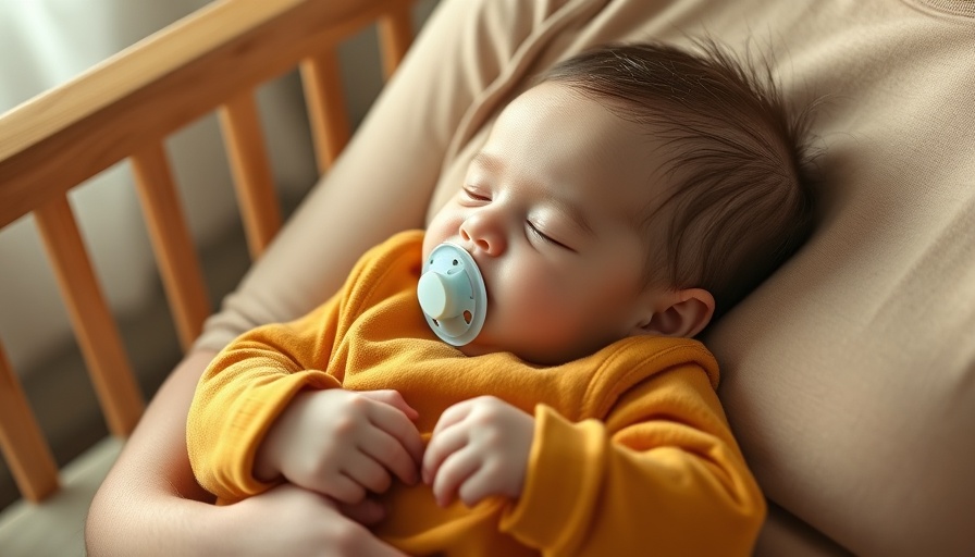 Music helps baby sleep better; infant in crib with caregiver nearby.