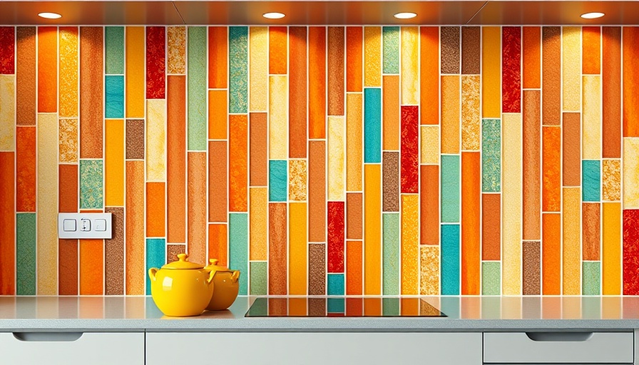 Creative tile design ideas with vibrant multicolored backsplash.