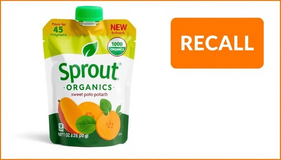 Sprout Organics recalls baby food due to safety concerns.