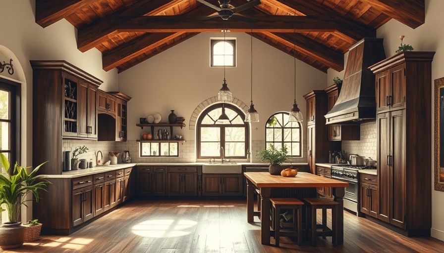 Inviting rustic kitchen remodel ideas with wooden cabinets.