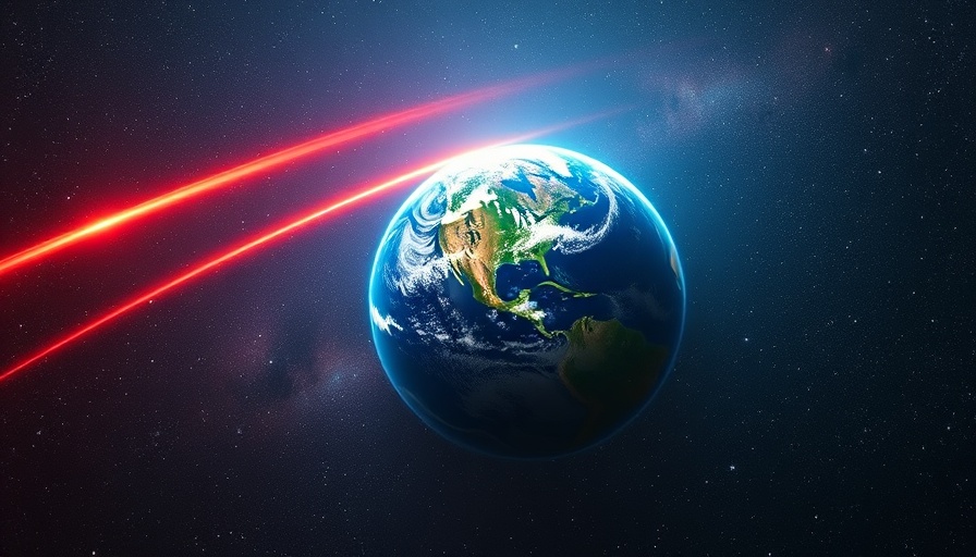 Perplexity AI concept illustration with Earth and meteor.