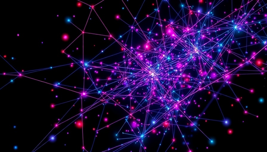 Dynamic network visualization symbolizing NVIDIA TensorRT Model Optimizer