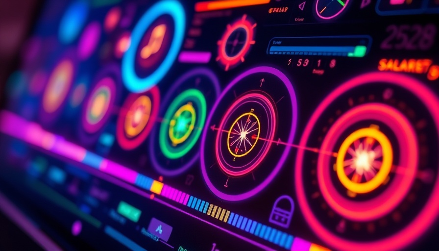 Futuristic Google AI interface with colorful spark icons