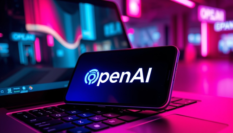 Agentic AI concept with OpenAI logo on colorful smartphone screen.