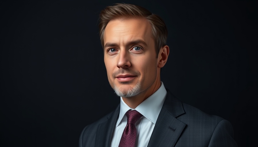 Distinguished male with confident expression in a formal suit and tie.