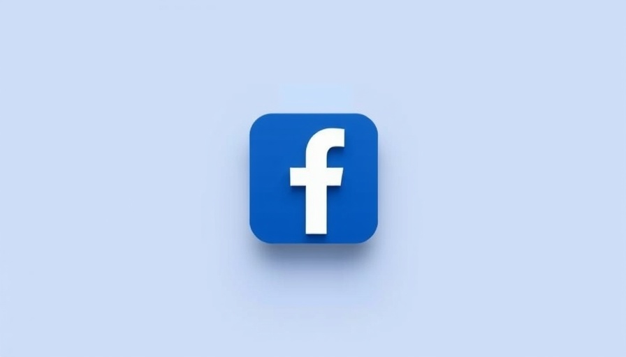 Symbolic Facebook icon in digital format.