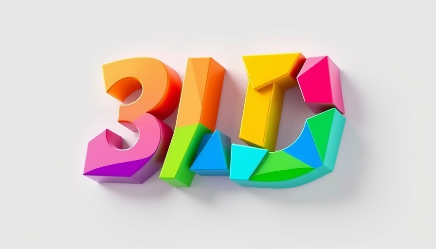 Microsoft AI vibrant colorful 3D logo with geometric shapes.