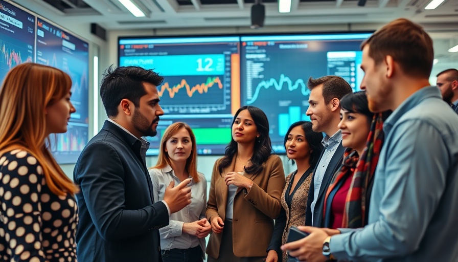 Professionals analyze data on screen discussing AGI and AI Superintelligence Fragmentation.