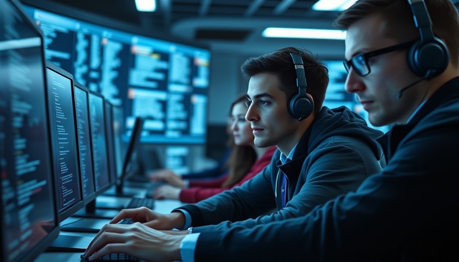 Professionals use AI in cybersecurity to analyze data.
