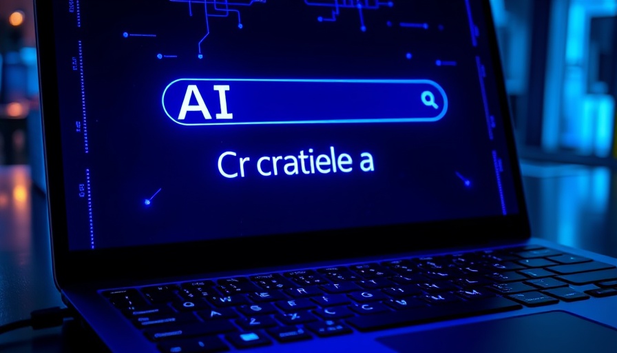 Glowing AI interface on laptop keyboard symbolizing agentic AI.