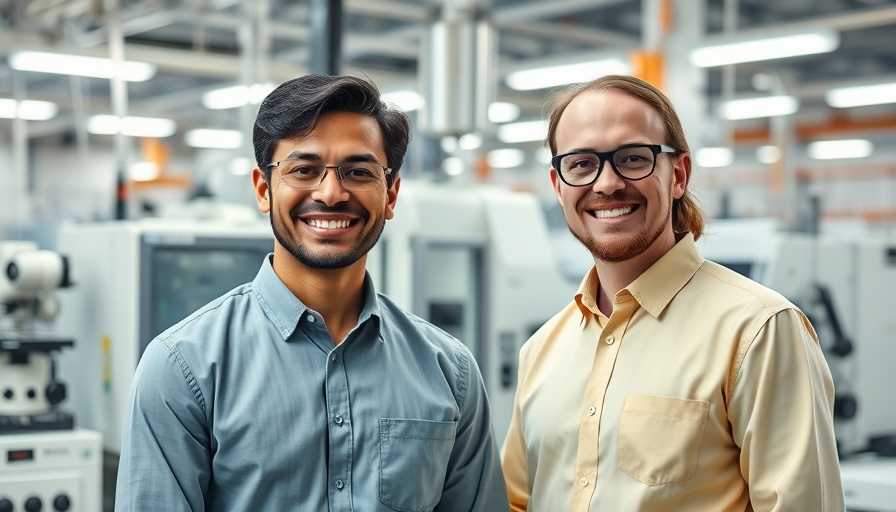 Professionals in a lab representing quantum-enhanced AI technology.