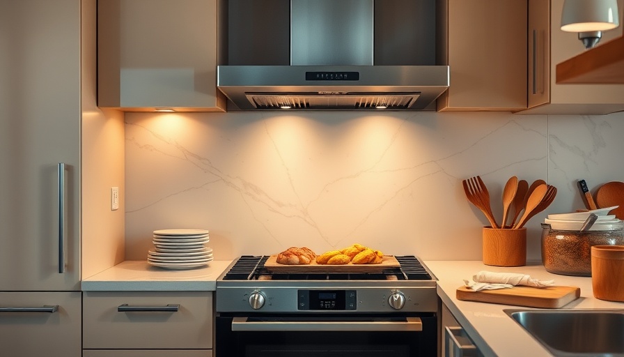 Modern kitchen for fall festivities enjoyment tips, with stainless steel oven.