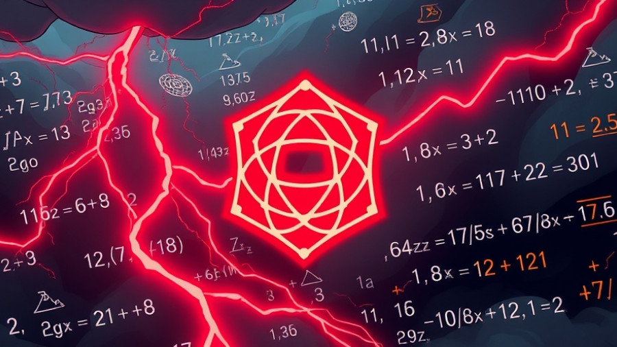OpenAI math breakthroughs concept with equations and dramatic background.