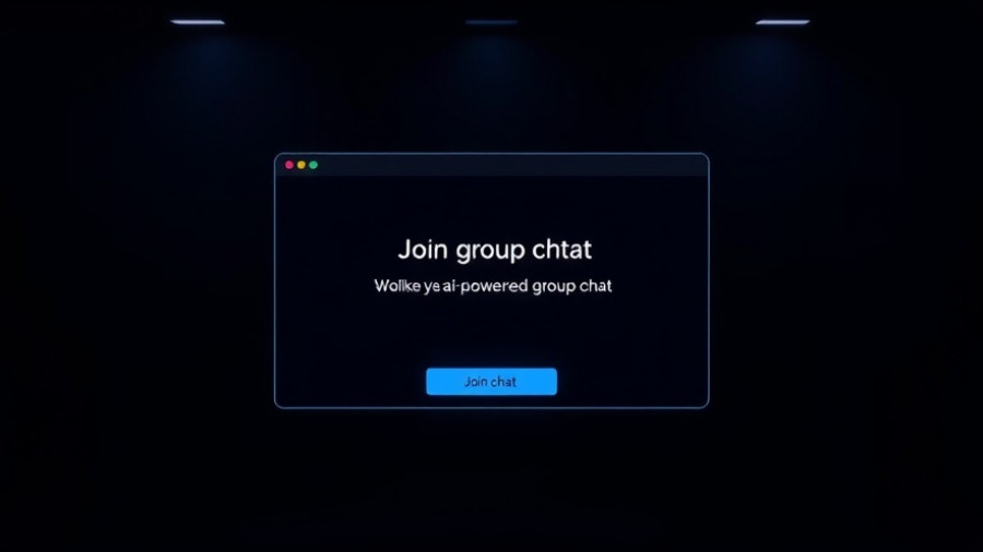 AI Copilot group chat invitation screen on dark interface.