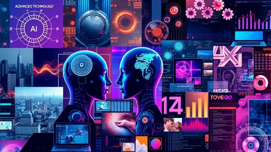 Collage depicting AI and tech advancements, hinting at future semiconductor growth; semiconductor stock will beat Nvidia in 2026.