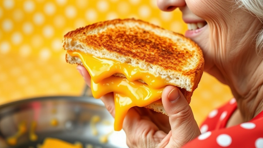 Martha Stewart Grilled Cheese Recipe: Golden sandwich with melted cheese.