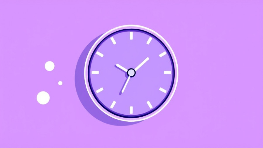 Modern digital clock design for Microsoft AI in minimalist style.