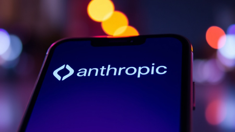 Smartphone with Anthropic logo symbolizing multibillion-dollar cloud deal AI.
