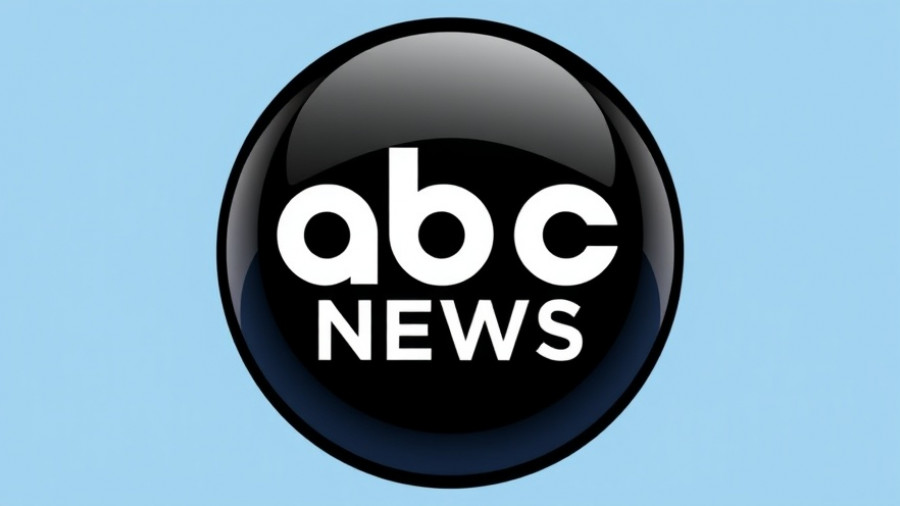 ABC News logo on blue background, Claude AI