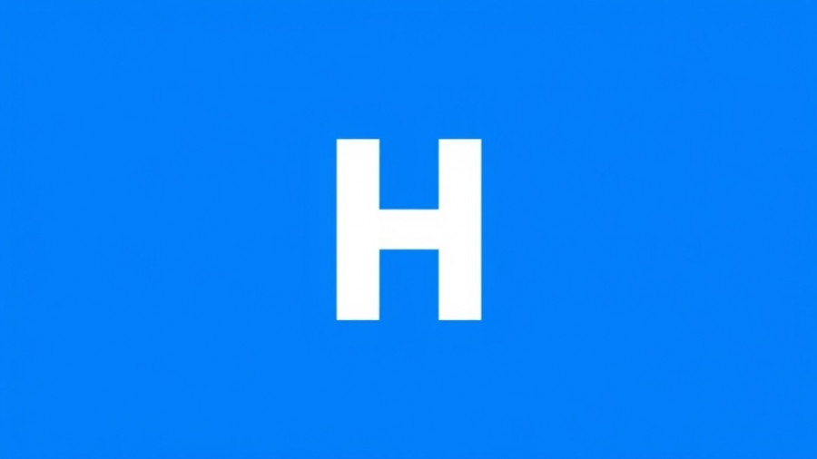 Bold white letter H on blue background, related to anthropic ai deal with google