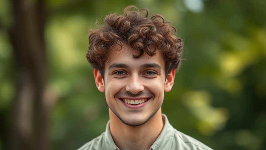 Young man smiling outdoors with a soft-focus background, highlighting OpenAI safety measures.