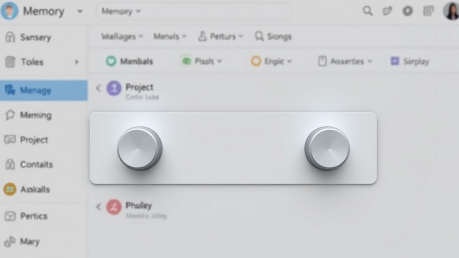 Interface of Claude AI's memory feature with chat options.