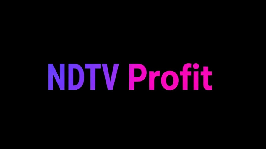 NDTV Profit logo in colorful design on black background for claude ai