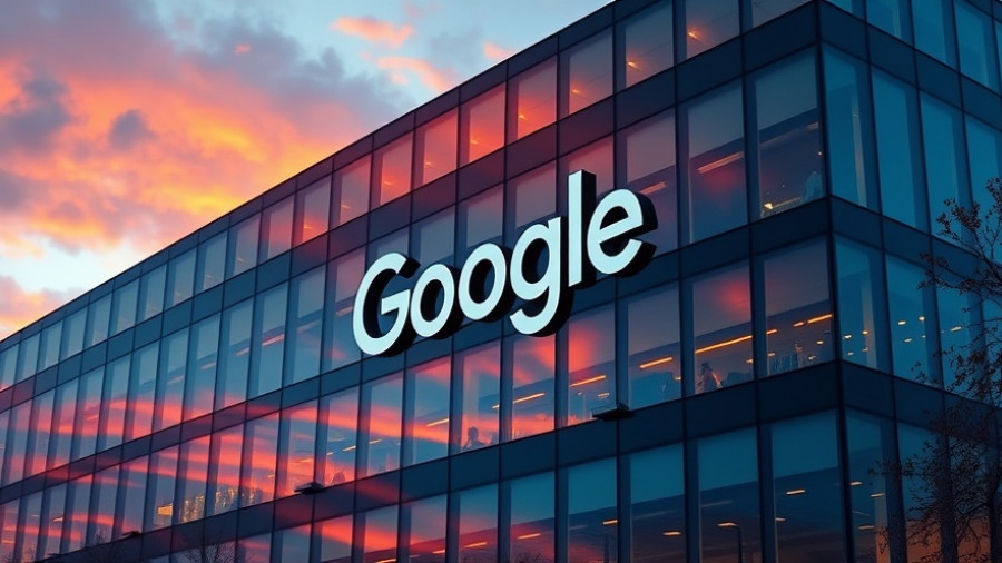Anthropic Deal with Google Cloud at sunset with Google building.