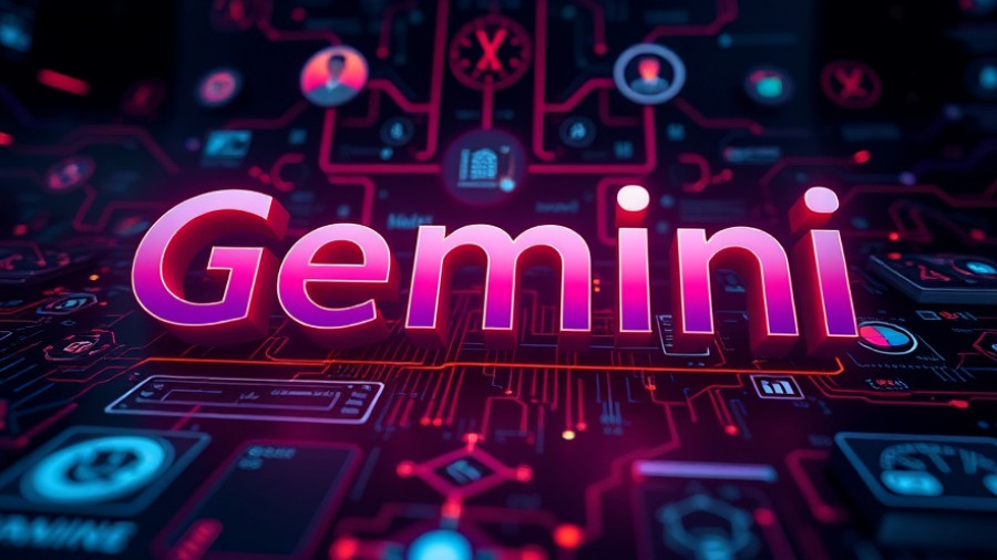 Futuristic Gemini design showcasing AI productivity upgrades.